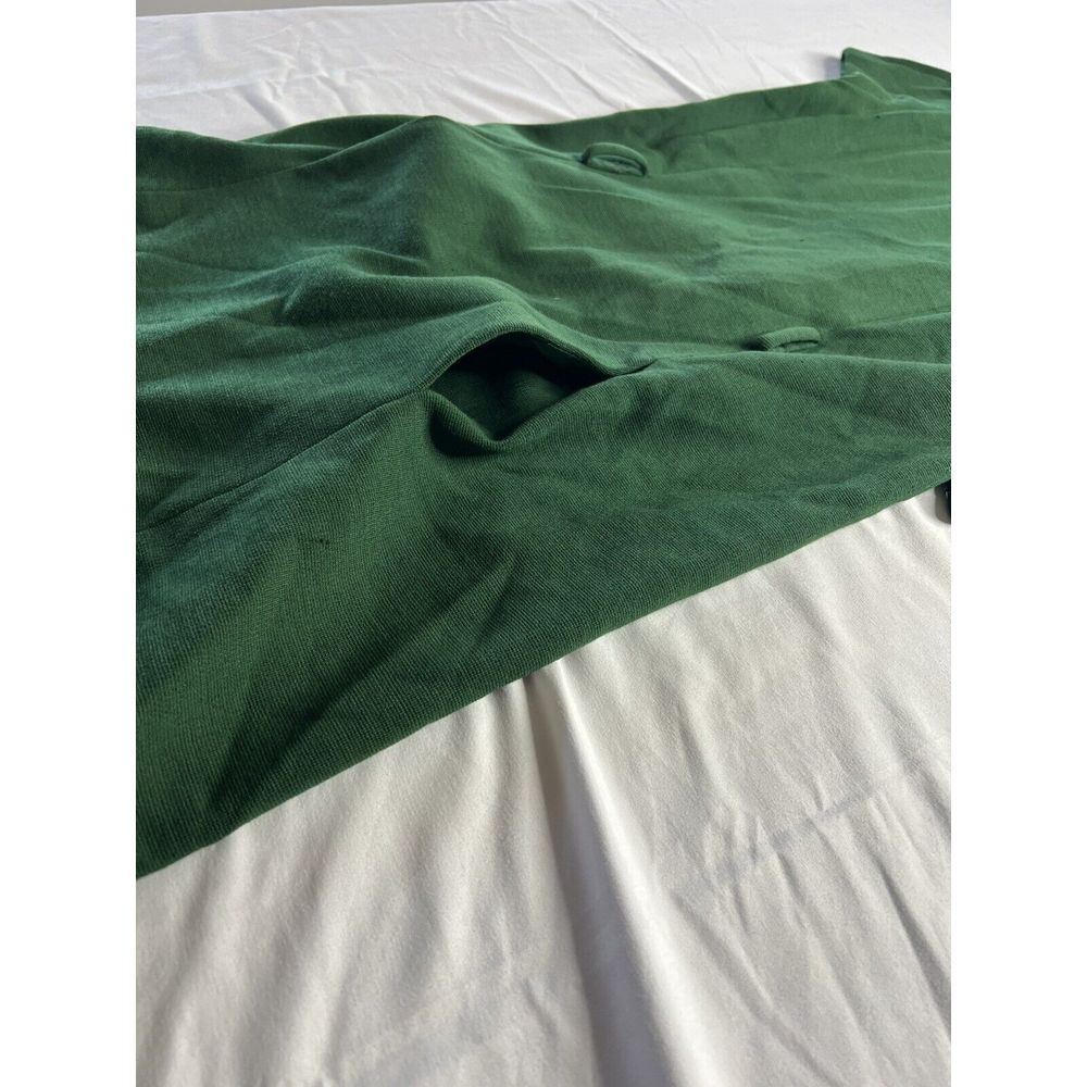 Vintage 60s Joan Leslie By Kasper Dress Union Pure Virgin Wool Green Cocktail - Picture 5 of 11